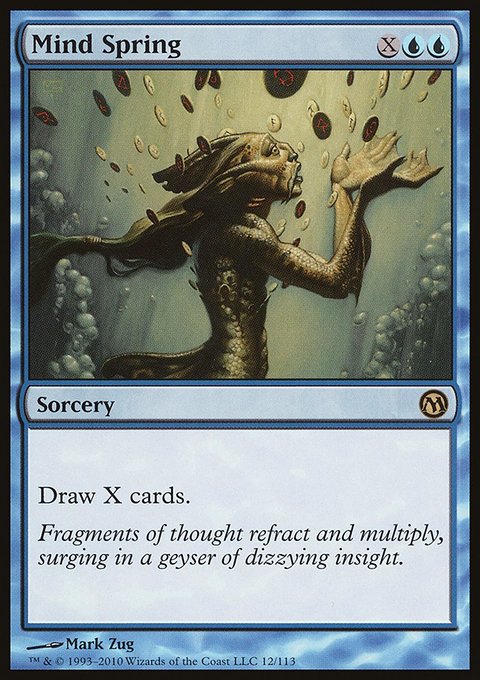 Mind Spring, Duels of the Planeswalkers #12, Magic: The Gathering card