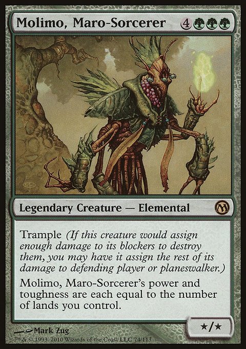 Molimo, Maro-Sorcerer, Duels of the Planeswalkers #74, Magic: The Gathering card