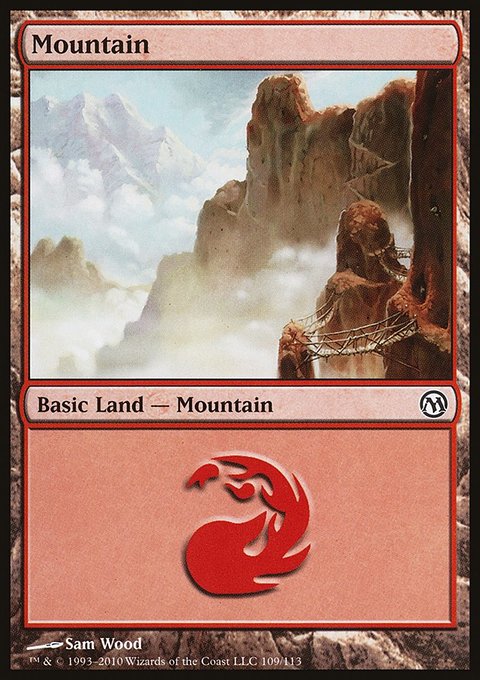 Mountain, Duels of the Planeswalkers #109, Magic: The Gathering card