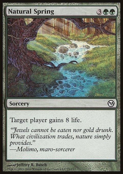 Natural Spring, Duels of the Planeswalkers #75, Magic: The Gathering card