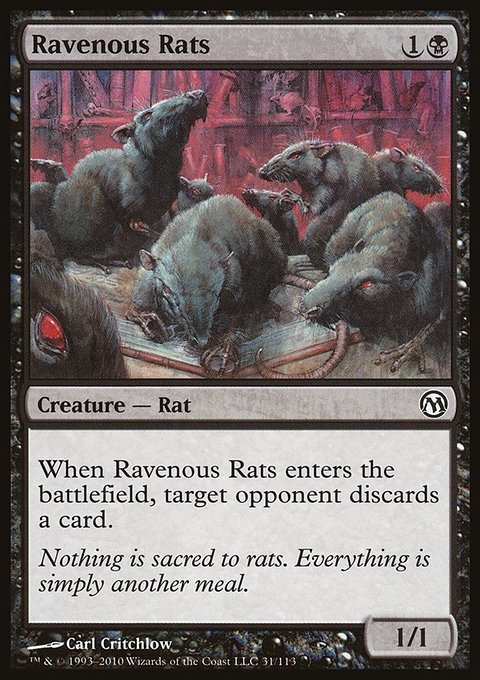 Ravenous Rats, Duels of the Planeswalkers #31, Magic: The Gathering card