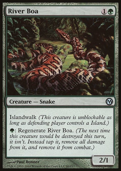 River Boa, Duels of the Planeswalkers #80, Magic: The Gathering card