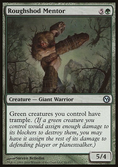 Roughshod Mentor, Duels of the Planeswalkers #81, Magic: The Gathering card