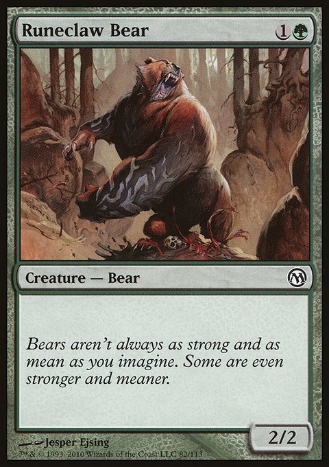 Runeclaw Bear, Duels of the Planeswalkers #82, Magic: The Gathering card