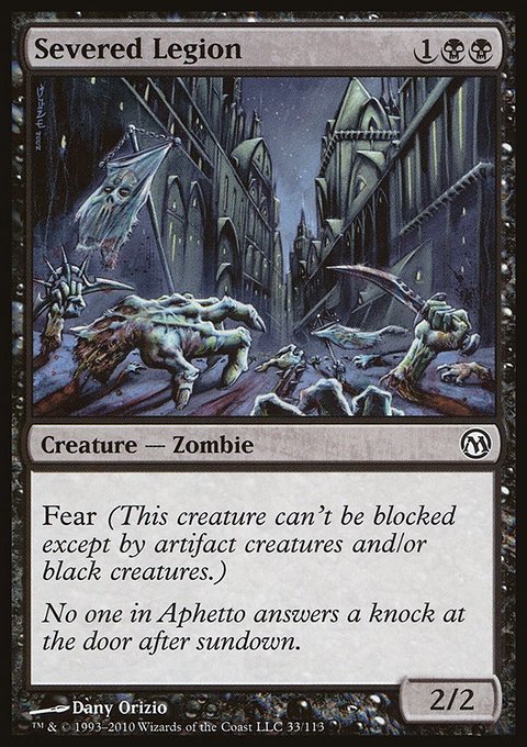 Severed Legion, Duels of the Planeswalkers #33, Magic: The Gathering card
