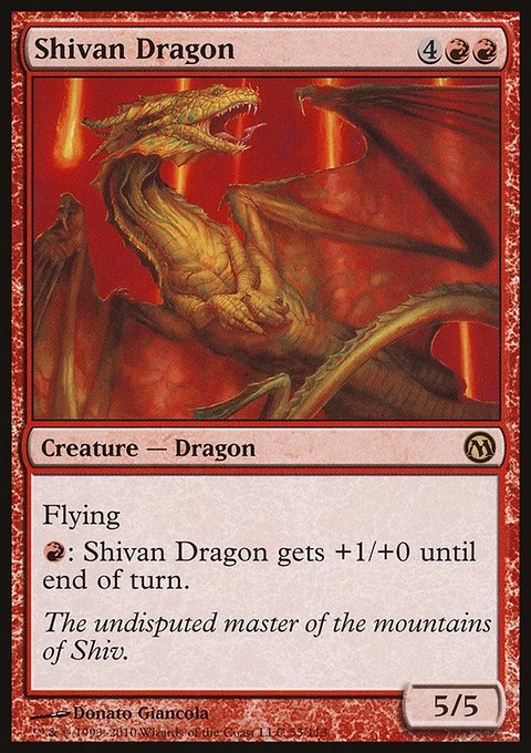Shivan Dragon, Duels of the Planeswalkers #53, Magic: The Gathering card