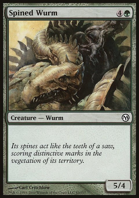 Spined Wurm, Duels of the Planeswalkers #83, Magic: The Gathering card
