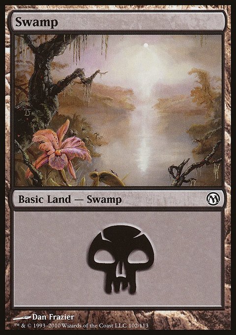 Swamp, Duels of the Planeswalkers #102, Magic: The Gathering card