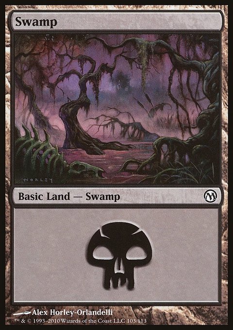 Swamp, Duels of the Planeswalkers #103, Magic: The Gathering card