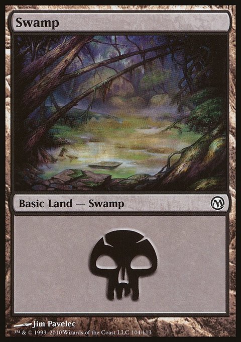Swamp, Duels of the Planeswalkers #104, Magic: The Gathering card