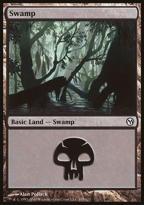 Swamp, Duels of the Planeswalkers #105, Magic: The Gathering card