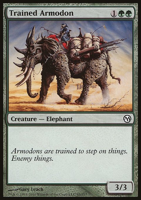 Trained Armodon, Duels of the Planeswalkers #85, Magic: The Gathering card