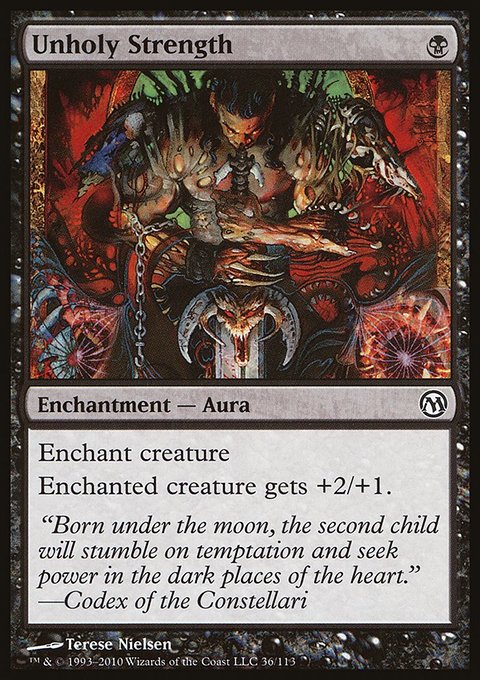 Unholy Strength, Duels of the Planeswalkers #36, Magic: The Gathering card