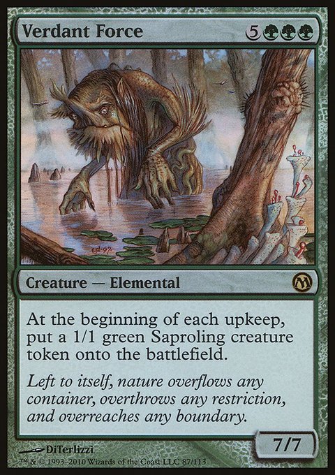 Verdant Force, Duels of the Planeswalkers #87, Magic: The Gathering card