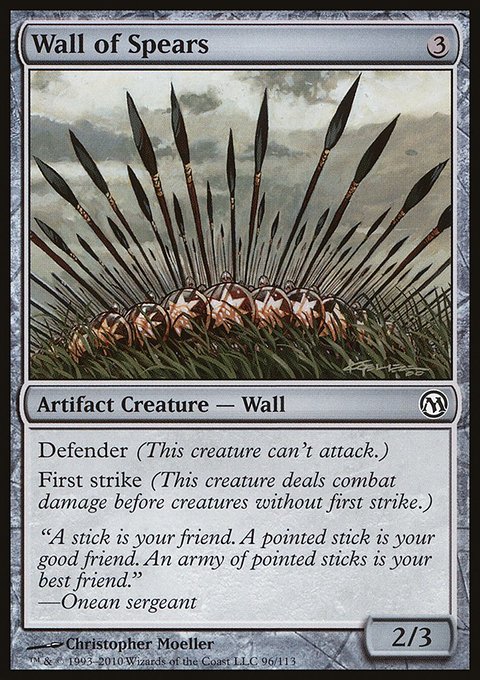 Wall of Spears, Duels of the Planeswalkers #96, Magic: The Gathering card