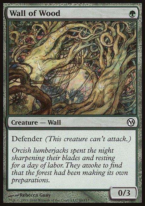 Wall of Wood, Duels of the Planeswalkers #89, Magic: The Gathering card