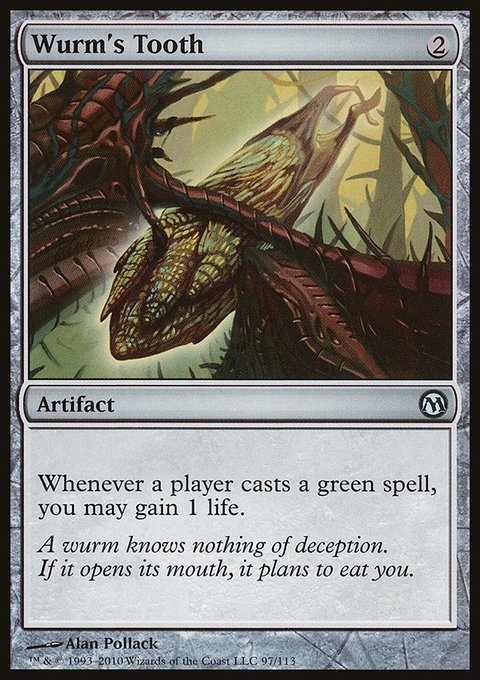 Wurm's Tooth, Duels of the Planeswalkers #97, Magic: The Gathering card