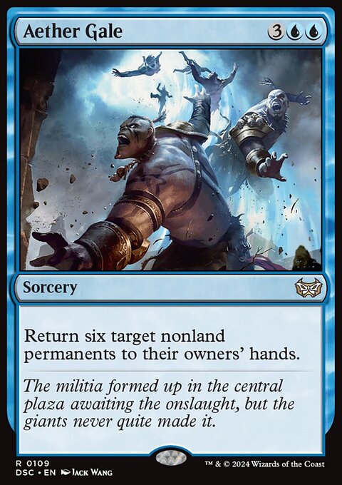 Aether Gale, Duskmourn: House of Horror Commander #109, Magic: The Gathering card