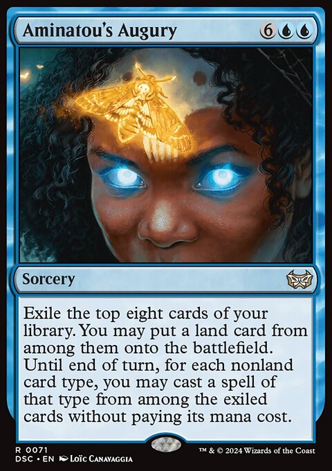 Aminatou's Augury, Duskmourn: House of Horror Commander #71, Magic: The Gathering card
