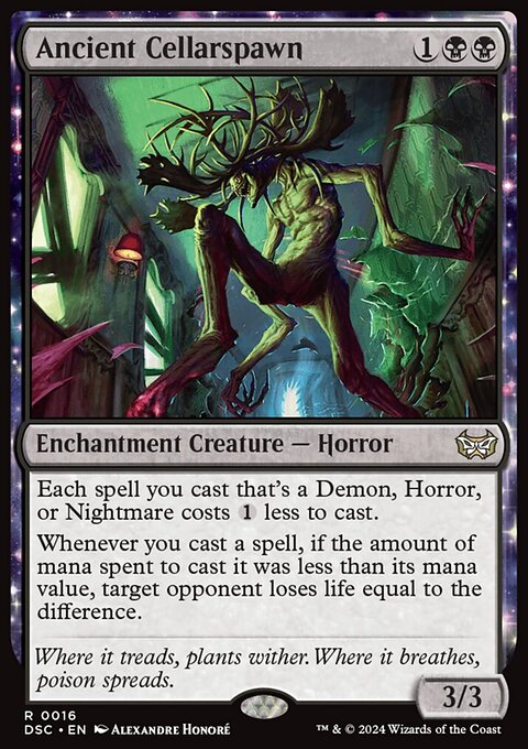 Ancient Cellarspawn, Duskmourn: House of Horror Commander #16, Magic: The Gathering card