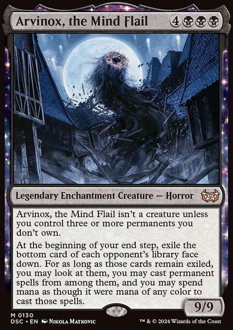 Arvinox, the Mind Flail, Duskmourn: House of Horror Commander #130, Magic: The Gathering card