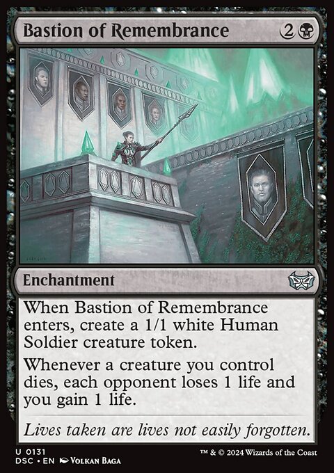 Bastion of Remembrance, Duskmourn: House of Horror Commander #131, Magic: The Gathering card