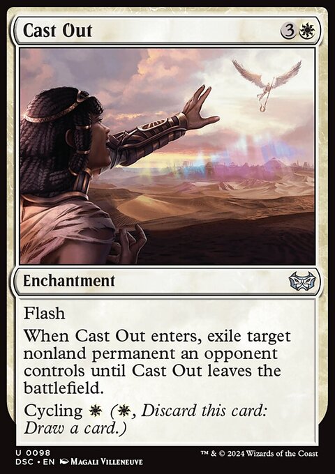 Cast Out, Duskmourn: House of Horror Commander #98, Magic: The Gathering card