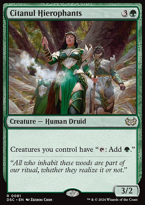 Citanul Hierophants, Duskmourn: House of Horror Commander #81, Magic: The Gathering card