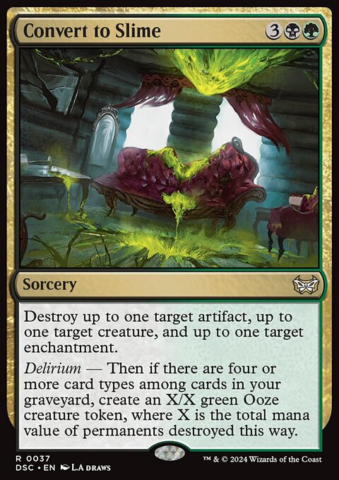 Convert to Slime, Duskmourn: House of Horror Commander #37, Magic: The Gathering card