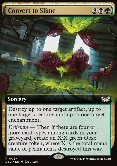 Convert to Slime, Duskmourn: House of Horror Commander #64, Magic: The Gathering card