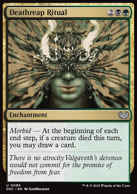 Deathreap Ritual, Duskmourn: House of Horror Commander #86, Magic: The Gathering card