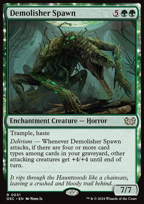 Demolisher Spawn, Duskmourn: House of Horror Commander #31, Magic: The Gathering card
