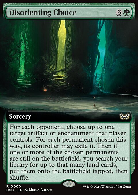 Disorienting Choice, Duskmourn: House of Horror Commander #60, Magic: The Gathering card