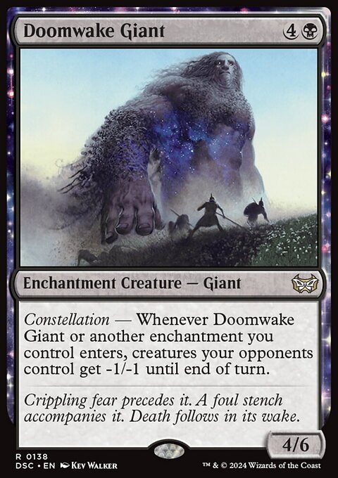 Doomwake Giant, Duskmourn: House of Horror Commander #138, Magic: The Gathering card