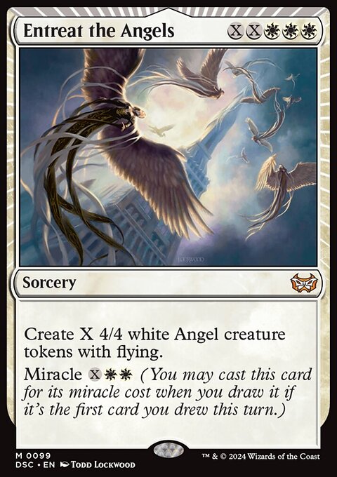 Entreat the Angels, Duskmourn: House of Horror Commander #99, Magic: The Gathering card
