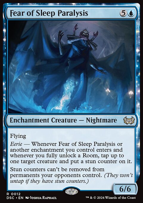 Fear of Sleep Paralysis, Duskmourn: House of Horror Commander #12, Magic: The Gathering card