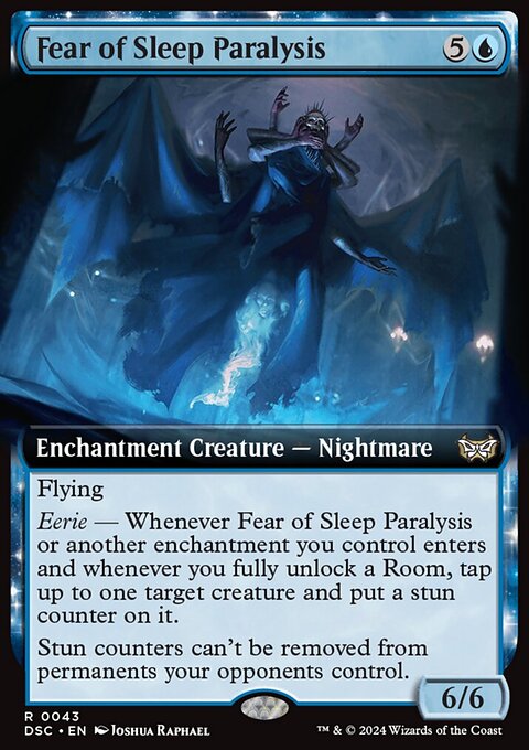 Fear of Sleep Paralysis, Duskmourn: House of Horror Commander #43, Magic: The Gathering card