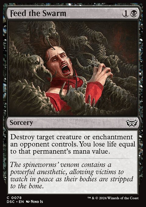 Feed the Swarm, Duskmourn: House of Horror Commander #78, Magic: The Gathering card