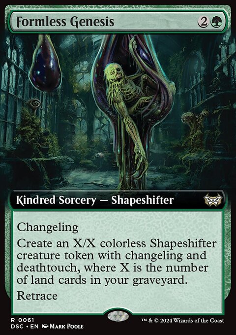Formless Genesis, Duskmourn: House of Horror Commander #61, Magic: The Gathering card