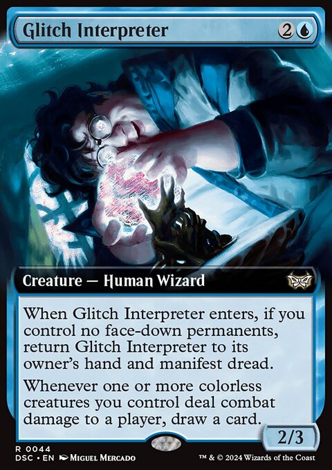 Glitch Interpreter, Duskmourn: House of Horror Commander #44, Magic: The Gathering card