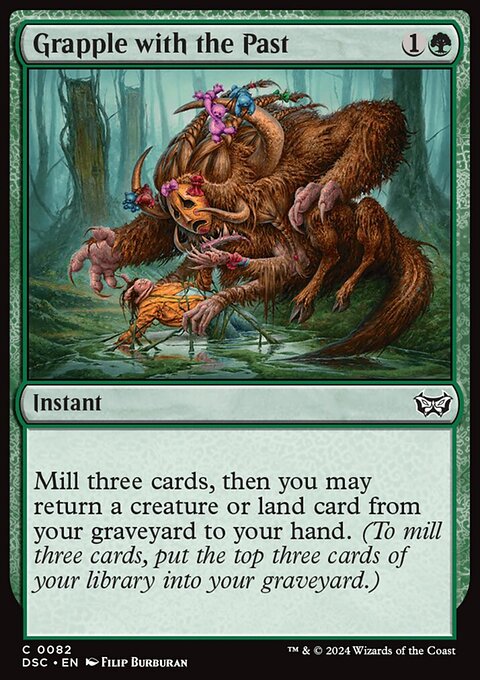 Grapple with the Past, Duskmourn: House of Horror Commander #82, Magic: The Gathering card