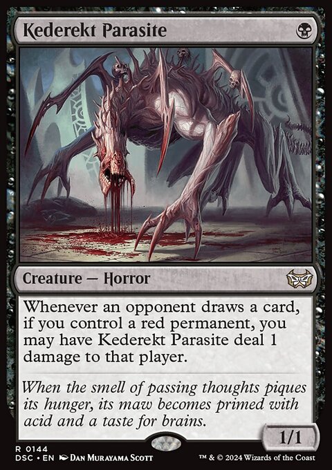 Kederekt Parasite, Duskmourn: House of Horror Commander #144, Magic: The Gathering card