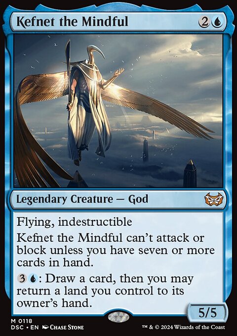 Kefnet the Mindful, Duskmourn: House of Horror Commander #118, Magic: The Gathering card