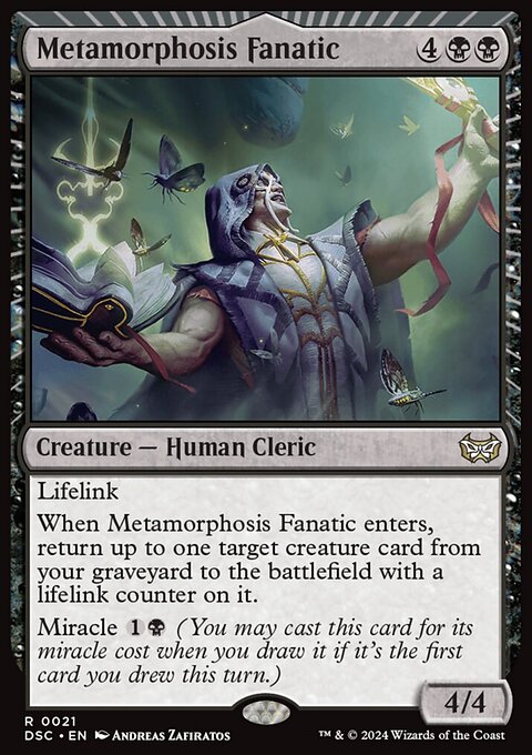 Metamorphosis Fanatic, Duskmourn: House of Horror Commander #21, Magic: The Gathering card