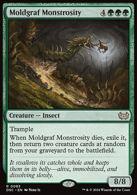 Moldgraf Monstrosity, Duskmourn: House of Horror Commander #83, Magic: The Gathering card