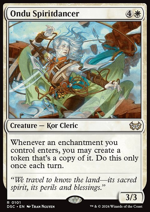 Ondu Spiritdancer, Duskmourn: House of Horror Commander #101, Magic: The Gathering card