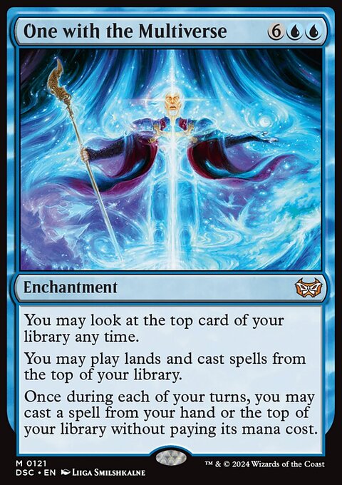 One with the Multiverse, Duskmourn: House of Horror Commander #121, Magic: The Gathering card