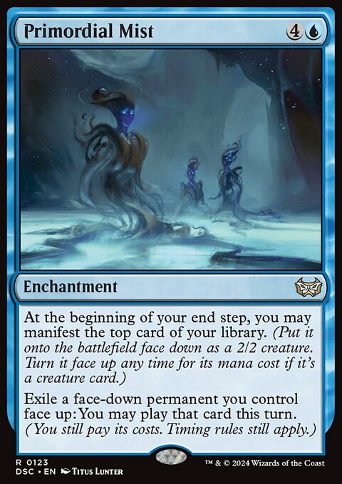 Primordial Mist, Duskmourn: House of Horror Commander #123, Magic: The Gathering card