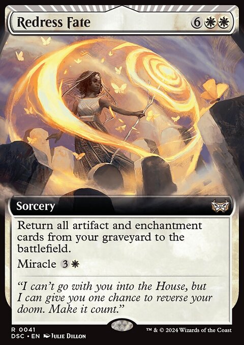 Redress Fate, Duskmourn: House of Horror Commander #41, Magic: The Gathering card
