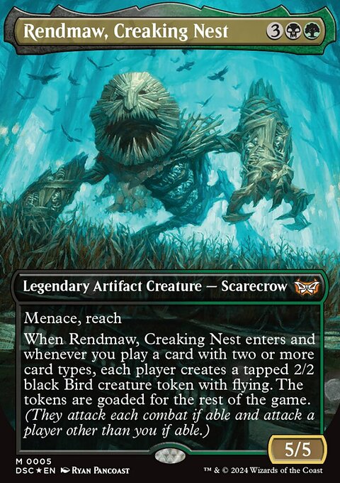 Rendmaw, Creaking Nest, Duskmourn: House of Horror Commander #5, Magic: The Gathering card